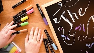 Chalkboard Hand Lettering for Complete Beginners [upl. by Kinnon]