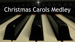 Christmas Carols Medley  5 piano instrumental carols with lyrics [upl. by Niuq215]