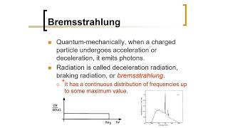 Biomedical Physics Bremsstrahlung or Decelerating Radiation Arabic Narration [upl. by Ecnadnac]