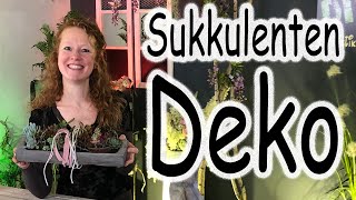 DIY Sukkulenten Deko  Tischdeko  Sukkulenten pflanzen  Sommerdeko  Holzdeko  Floristik24 [upl. by Tidwell977]