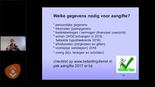 Webinar  Online Belastingaangifte [upl. by Aicercul804]