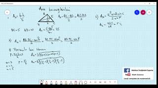 Cum se calculează aria unui triunghi [upl. by Willmert899]