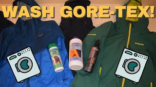 How to wash a GORETEX jacket or any other waterproof jacket [upl. by Jamesy747]