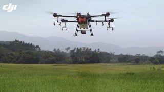 DJI  Agras T16  Agricultural Spraying Drone [upl. by Nylekcaj]