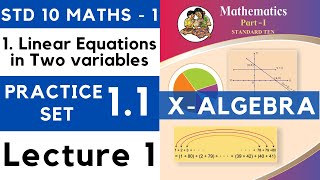 Class 10 Practice Set 11 Lecture 1Chapter 1 Linear Equations in Two Variables  SSC 10th Maths  1 [upl. by Bausch]