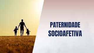 Paternidade socioafetiva [upl. by Wenonah]