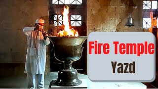 Zoroastrian Fire Temple  Yazd  Iran [upl. by Ariuqahs237]