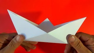 Como hacer un barco de papel  How to make a paper boat Origami [upl. by Aneen11]