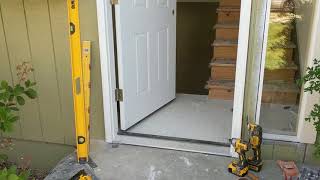 Jeld Wen Front Door Installation  Really crappy products and craftsmanship PART 1 [upl. by Vitek]