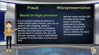 What is Difference Between Fraud amp Misrepresentation [upl. by Sel391]