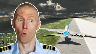 Real 747 Pilot Crashes In MFS 2020 Landing Challenge [upl. by Talanta674]