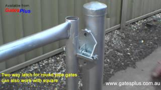 Gate Latch 2 way for round pipe and square [upl. by Alexina]