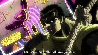 ジョジョ Polnareff vs Chaka Anubis 『HD』 [upl. by Eudo]