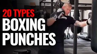 20 Types of Single Boxing Punches [upl. by Lars]