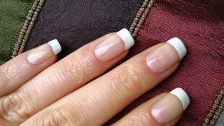 Perfect French Nails At Home Manicure Tutorial DIY [upl. by Ennalorac38]