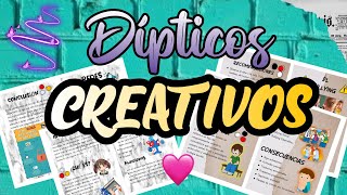 Dípticos Creativos  WORD📑 [upl. by Ellak877]