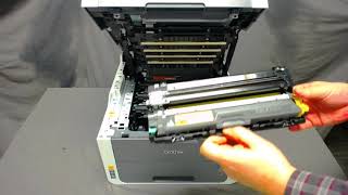 How to replace the toner in an MFC9130CW [upl. by Asante]