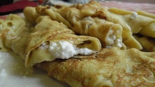 Grandma Matilda Making Traidional Hungarian Turós Palacsinta Cottage Cheese Pancake [upl. by Phares655]