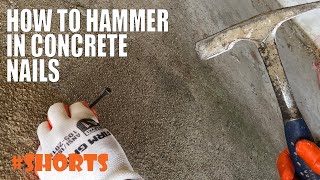 How To Drive In Concrete Nails Shorts [upl. by Rehm]