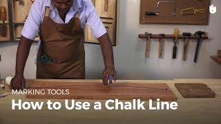 How to Use a Chalk Line  Woodworking [upl. by Elora]