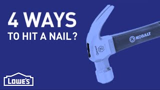 There Are 4 Ways To Hit A Nail  DIY Basics [upl. by Neerhtak674]