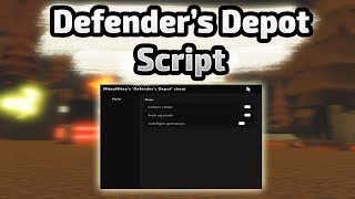 Defenders Depot Script  pastebin [upl. by Cordelia]