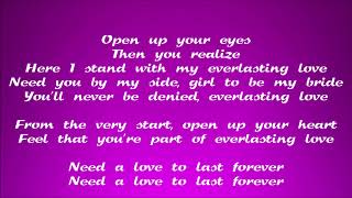 The Love Affair  Everlasting Love Lyric Video [upl. by Notsla]