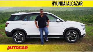 Hyundai Alcazar review  More than just a three row Creta  First Drive  Autocar India [upl. by Faletti]