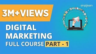 Digital Marketing Course Part  1 🔥 Digital Marketing Tutorial For Beginners  Simplilearn [upl. by Eihs]