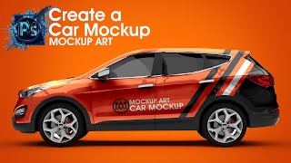 How to Make Realistic Car Mockup  Photoshop Mockup Tutorial [upl. by Marianne]