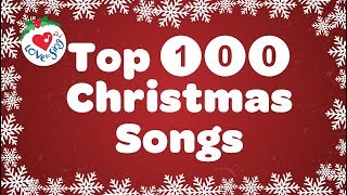 Top 100 Christmas Songs and Carols Playlist with Lyrics 🎅 Best Christmas Songs 🎄 [upl. by Neela]