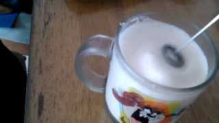 Aerolatte Review Frothing Cold Milk In Under 1 Minute [upl. by Anatnahs]