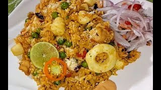 ARROZ CON MARISCOS  SABOR PERUANO [upl. by Uria]