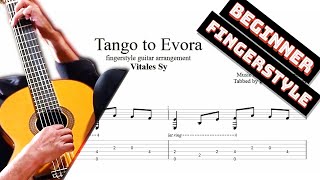 Tango to Evora TAB  fingerstyle guitar tabs PDF  Guitar Pro [upl. by Daj]